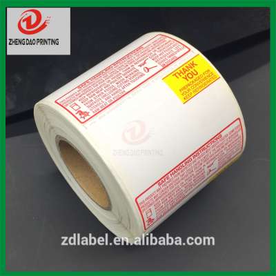 67mmx50mm Safe Handling Supermarket Special Printed Thermal Label for Torrey LSQ-40L Scale