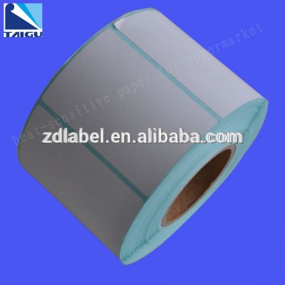 60x40X800 waterproof direct thermal scale printing label with blue glassine paper